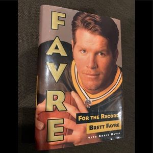 Brett Favre hardcover FOR THE RECORD-1st Edition-never opened